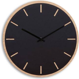 Hemverk Vægur Sort Lys Eg Black Ø38 cm