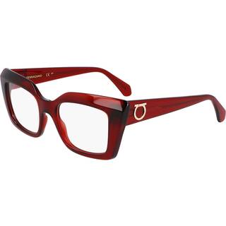 Ferragamo Kvinde SF3008 224 Optiske stel Acetat Brun Firkantet Normal