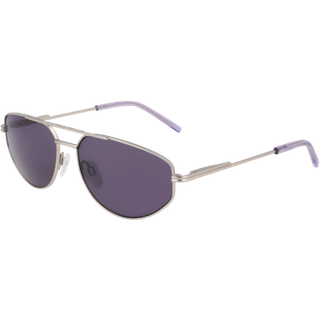 DKNY DK117S 045 57 Solbriller Kvinder Silver - Satin Silver - 57mm
