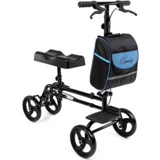 Rollator Aluminium 4-hjulet med knæstøttebremse