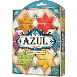 Asmodee Azul Summer Pavilion Mini Board Game-Portable Travel Edition Tile-Placement Strategy Game for Kids & Adults Ages 8 2-4 spelare 30-45 min