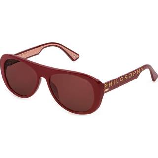 Lozza Kvinde SL4255 PHILOSOPHY PIPER 09FC Solbriller Acetat Bordeaux Rød Pilot Normal