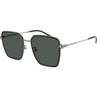 Emporio Armani Kvinde EA2159D 301487 Solbriller Metal Sort Grå Firkantet Normal