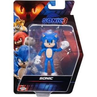 Sonic 3 Movie Action Figures 5 -tums Sonic Collector Toy Figure mycket artikulerad för pojkar flickor - officiellt licensierad Sonic the Hedgehog