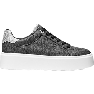 MK Romey Metallic Two-Tone Signature Logo Platform Trainers - Black - Michael Kors - EU 42.5