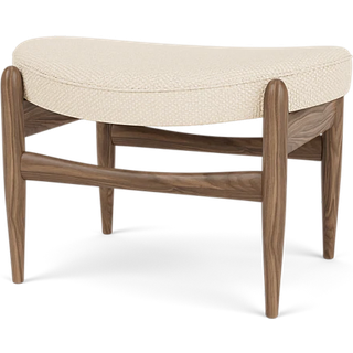 Audo Copenhagen Elizabeth Fodskammel Valnød / Logan Jasmine - Fodskamler Bouclé Beige - 71163-004673