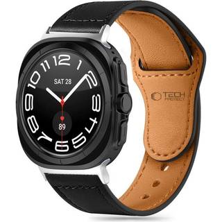 Samsung Galaxy Watch Ultra (47mm) Tech-Protect Leatherfit Ægte Læder Rem - Black