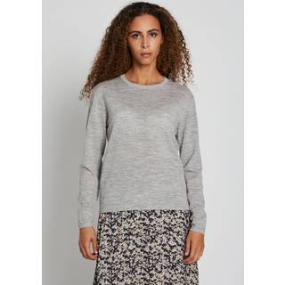 Bruuns Bazaar Women Charlenebbround Neck Knit Strik Bbw4182 Light Grey Melange (L)