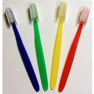 250 Freshmint -tandb?rster med klar rejseh?tte bl?d nylonb?rster individuelt indpakket forskellige farver