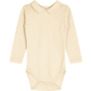 Hust&Claire Beate Babybody Ecru 68 cm  Creme  68 cm  kvinde