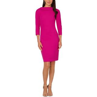 Adrianna Papell Rolled Neck Crepe Midi KjoleEU 40 (UK 12)