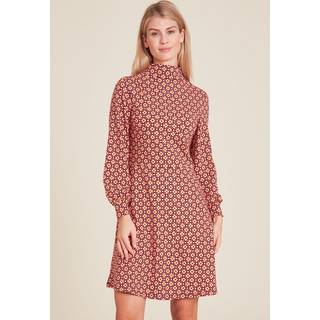 Tranquillo Women's Lockeres Jersey-Kleid Kjole Damer størrelse XL farve brun/pink