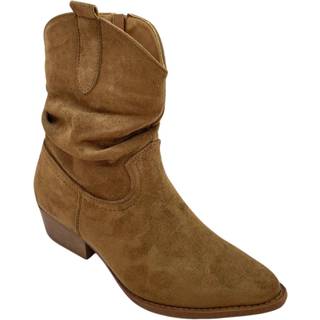 Angelique dame cowboystøvler 5151 - Camel - 36