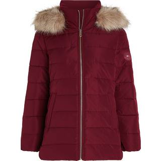 Faux Fur Hooded Down Jacket