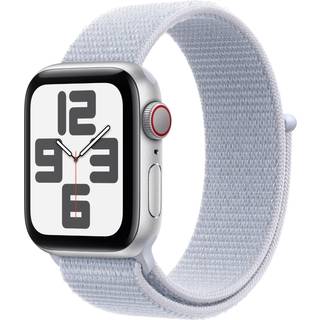 Apple Watch SE GPS + Cellular 40mm - Silver Aluminium Case with Blue Cloud Sport Loop