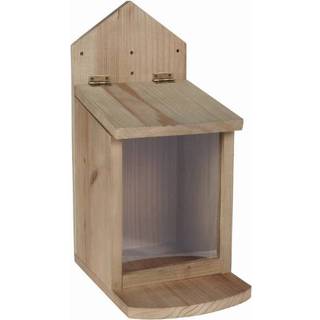 Foderhus til egern med plexiglas. Egern foderstation 14x30x19 cm.