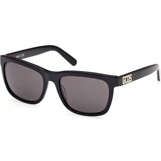 GCDS Unisex GD0049 01A Solbriller Acetat Sort Røg Firkantet Normal