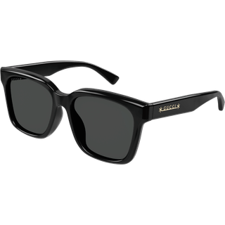 Gucci Unisex Gucci GG1175SK 001 Solbriller Acetat Sort Grå Firkantet Polariseret