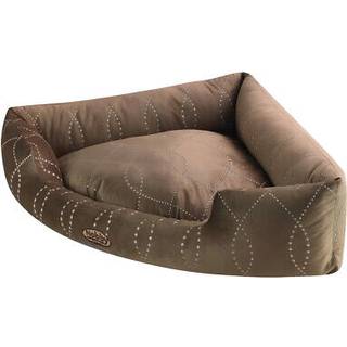 Komfort hjørneseng CENO - 60 x 60 x 17 cm - Brun