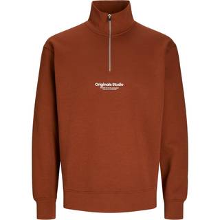 Tekst Sweatshirt Med Halv Lynlås