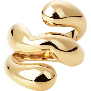 Camille Brinch Twisty Puffer Ring Forgyldt - 54