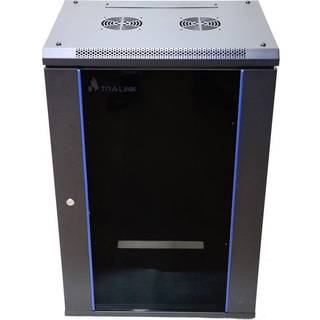 Extralink Rackmount cabinet 18U 600x450 Black wall mounted