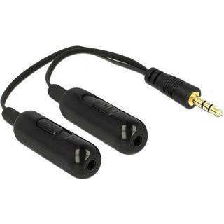 DeLOCK Adapt. Cable audio splitter jack ma 3.5 mm 2xstereo fe 3.5mm