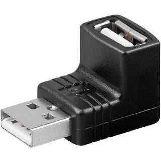 USB 2.0 vinkel adapter, 90° | USB A hun han | PRIS-MATCH