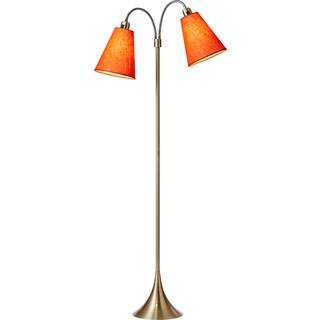Fodgænger Gulvlampe - Antik Messing/Orange - Nielsen Light