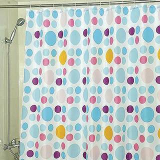 Badeforhæng - kulørte prikker