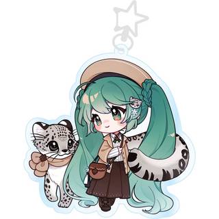 Hatsune Miku Acrylic Keychain Kawaii Winter Time