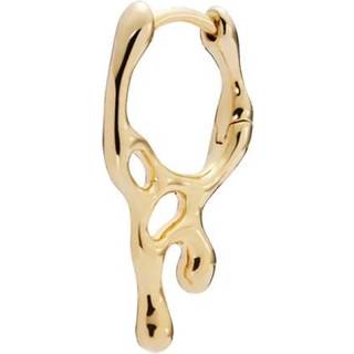Sortedam Huggie - Goldplated Silver