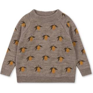 Konges Sløjd Belou Lemon Strikbluse Lemon 4 Y  Brun  4 år  kvinde