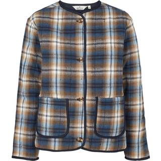 Trudie Jacket - Tobacco brown / classic blue L - 100% Cotton (Organic GOTS) - Jakker