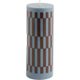Hay Column Bloklys M gråt / Bordeaux - Lys Stearin Antracit - AB401-A602-AP87