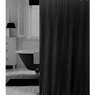 Badeforhæng fra ENGHOLM - HILTON GRÅ/SORT