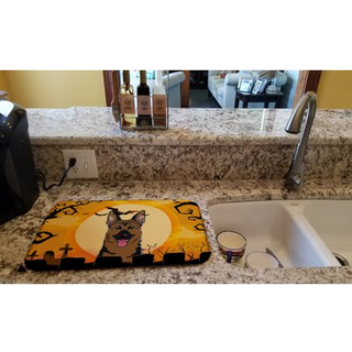 """" Caroline's Treasures BB1769DDM Dish Drying Mat 14 """" """" X 21 """" ""Halloween"" ""