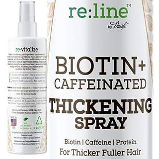 Biotin Hårtykkelses-Spray med Koffein - Naturlig Volumen til Fint Hår, Tilføjer Struktur, Volumen og Vækst på få sekunder (3-i-1)