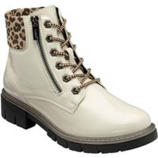 Lotus Lotus White Patent Ankle Boots