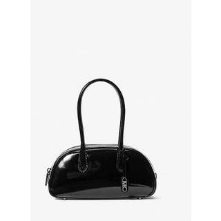 MK Lulu Small Patent Leather Satchel - Black - Michael Kors - ONE SIZE