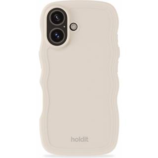 Holdit iPhone 16 Plus Wavy Cover - Beige