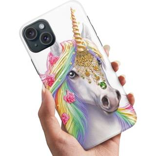 iPhone 15 - Cover/Mobilcover Unicorn/Enhjørning