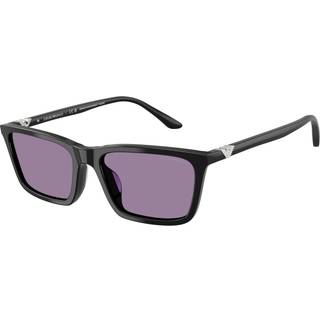 Emporio Armani Kvinde EA4239U 501769 Solbriller Acetat Sort Violet Firkantet Normal