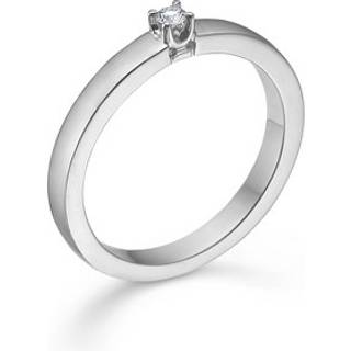 CROWN ALLIANCE ring i 14 kt. Hvidguld med 0,04 ct. - 0,09 ct.