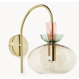 Væglygte Nyra i farvet glas