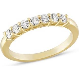 NURAN - Emma alliancering i 14kt. guld m. i alt 0,35ct.