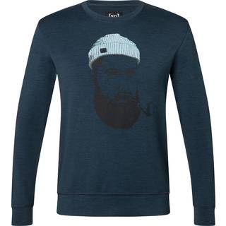 super.natural Sailor Crew Merino-shirt Herrer størrelse 56 - XXL farve blå