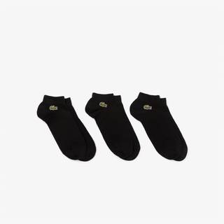 Lacoste 3pak ankelstrømper i sort til herre
