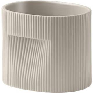 Muuto Ridge Krukke 15 Cm - Krukker Lertøj Beige - 44659