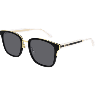 Gucci Mand GG0563SKN 001 Solbriller Acetat Sort Grå Firkantet